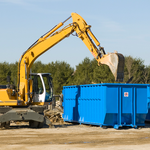 can i choose the location where the residential dumpster will be placed in Chandler MN